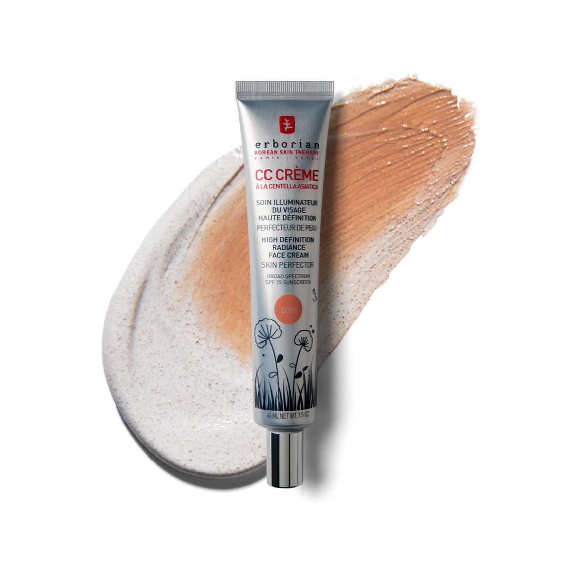 erborian cc crème high definition radiance face cream skin perfector